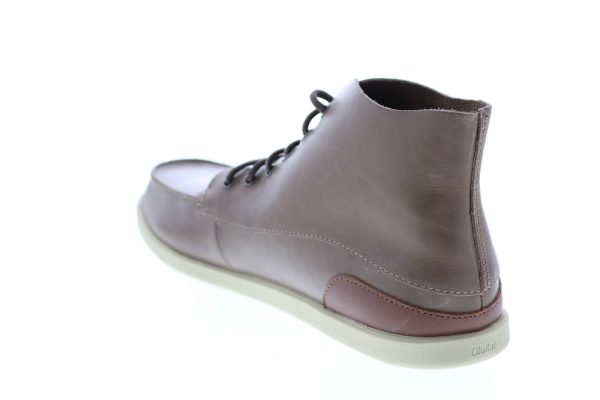 Olukai Nalukai Boot 10376-6Z21 Mens Brown Synthetic Lace Up Casual Dress Boots Online Hot Sale - Image 2