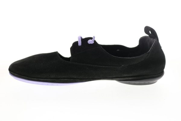Camper Right Nina K200441-012 Womens Black Suede Slip On Loafer Flats Shoes Sale - Image 5