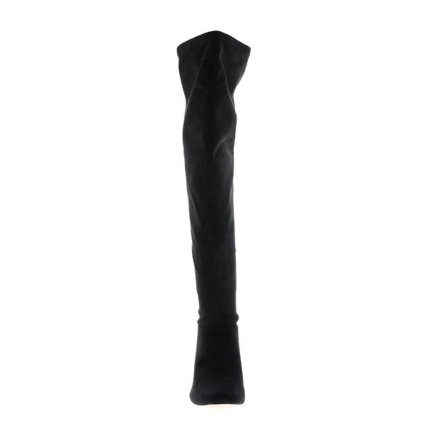 Katy Perry The Trinity Womens Black Canvas Zipper Over The Knee Boots Online Hot Sale - Image 3
