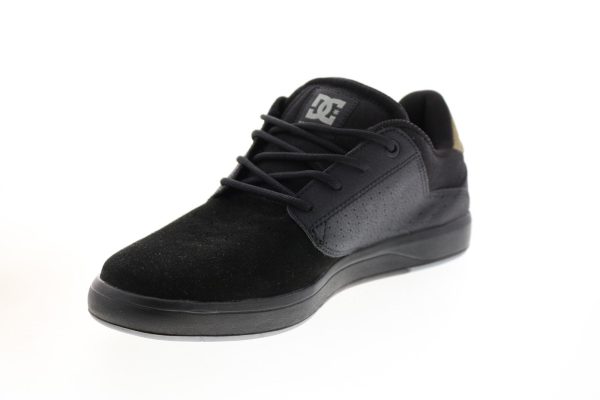 DC Plaza TC SE ADYS100511 Mens Black Leather Skate Inspired Sneakers Shoes Online now - Image 4