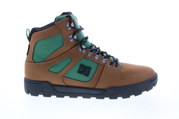 DC Pure High-Top Winter Boot ADYB100009 Mens Brown Leather Casual Dress Boots Online now