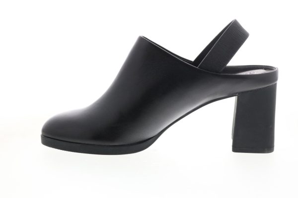 Camper Kara K200765-001 Womens Black Leather Slip On Strap Heels Shoes Fashion - Image 5