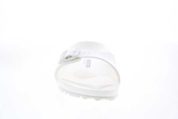 Birkenstock Madrid EVA 128183 Mens White Narrow Slides Sandals Shoes For Cheap - Image 3