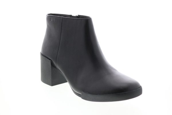 Camper Lotta K400145-006 Womens Black Leather Zipper Ankle & Booties Boots Online Sale - Image 2