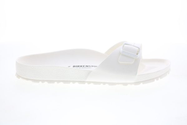 Birkenstock Madrid EVA 128183 Mens White Narrow Slides Sandals Shoes For Cheap
