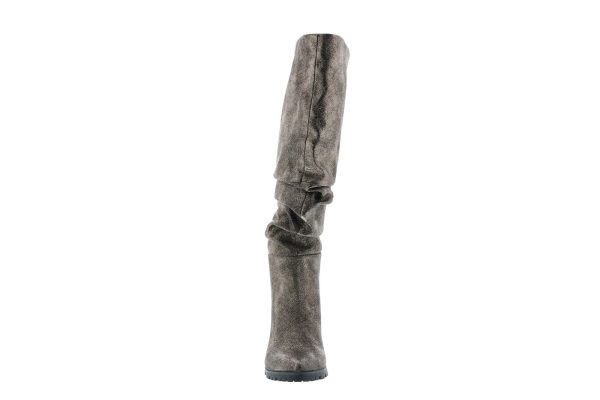 Katy Perry The Oniel Womens Gray Synthetic Slip On Knee High Boots on Sale - Image 3