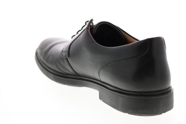 Clarks Un Tailor Tie 26145441 Mens Black Leather Oxfords Plain Toe Shoes on Sale - Image 2