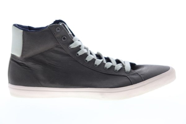 Aldo Hawksley Mens Gray Suede High Top Lace Up Lifestyle Sneakers Shoes Discount