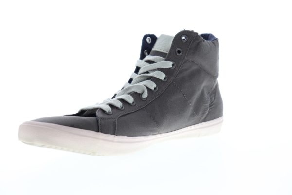 Aldo Hawksley Mens Gray Suede High Top Lace Up Lifestyle Sneakers Shoes Discount - Image 4