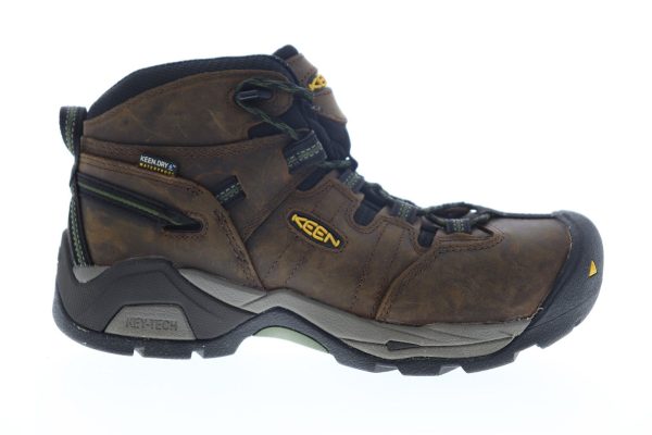 Keen Detroit XT Mid 1020085 Mens Brown Wide 2E Leather Lace Up Work Boots For Discount