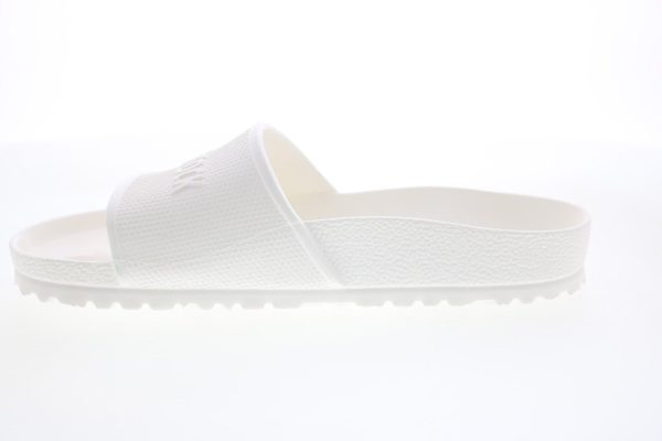 Birkenstock Barbados EVA 1015399 Mens White Synthetic Slides Sandals Shoes For Cheap - Image 5