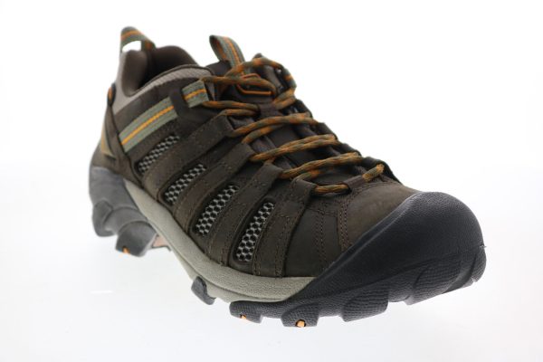 Keen Voyageur 1002570 Mens Brown Leather Lace Up Hiking Boots Cheap