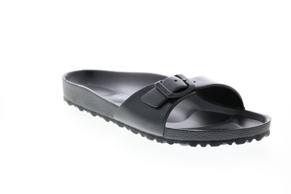 Birkenstock Madrid EVA 128163 Mens Black Narrow Slides Sandals Shoes For Cheap - Image 2