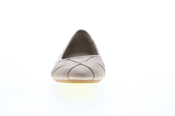 Hush Puppies Emmaline Chaste HW05284 Womens Beige Tan Leather Ballet Flats Shoes Supply - Image 3