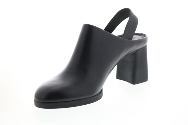 Camper Kara K200765-001 Womens Black Leather Slip On Strap Heels Shoes Fashion - Image 4