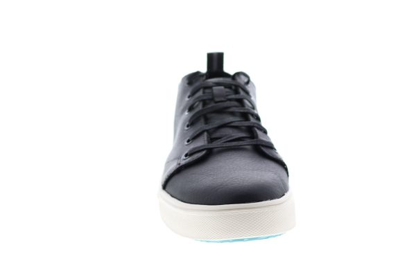 Toms Trvl Lite Low 10014871 Mens Black Leather Lace Up Lifestyle Sneakers Shoes For Sale - Image 3
