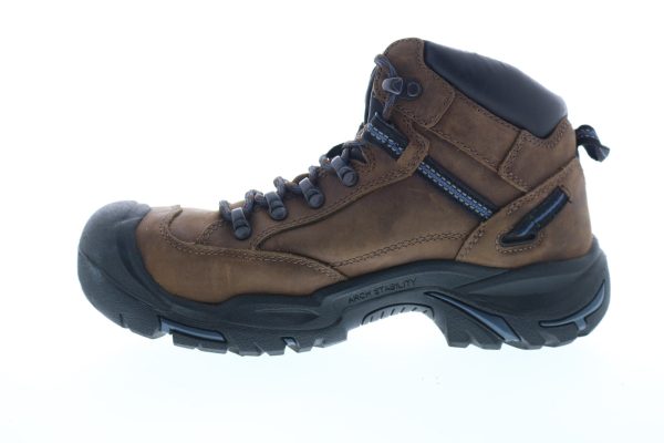 Keen Braddock Mid 1012771 Mens Brown Leather High Top Lace Up Work Boots For Cheap - Image 5