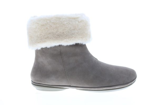 Camper Right Nina K400378-002 Womens Gray Nubuck Ankle & Booties Boots For Sale