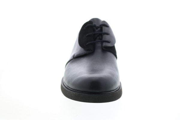 Camper Tws K201125-003 Womens Black Leather Lace Up Oxford Flats Shoes Supply - Image 3