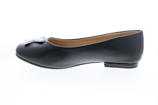 Katy Perry The Hug Kiss 34PK0010-BLK Girls Black Synthetic Ballet Flats Shoes Online Hot Sale - Image 5