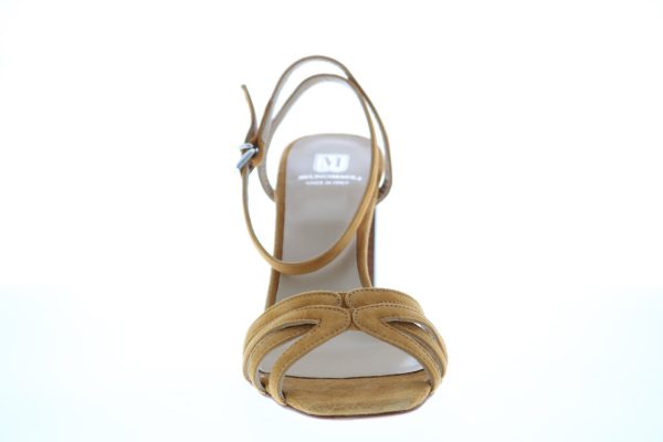 Bruno Magli Olga Womens Brown Suede Adjustable Strap Heels Shoes Fashion - Image 3