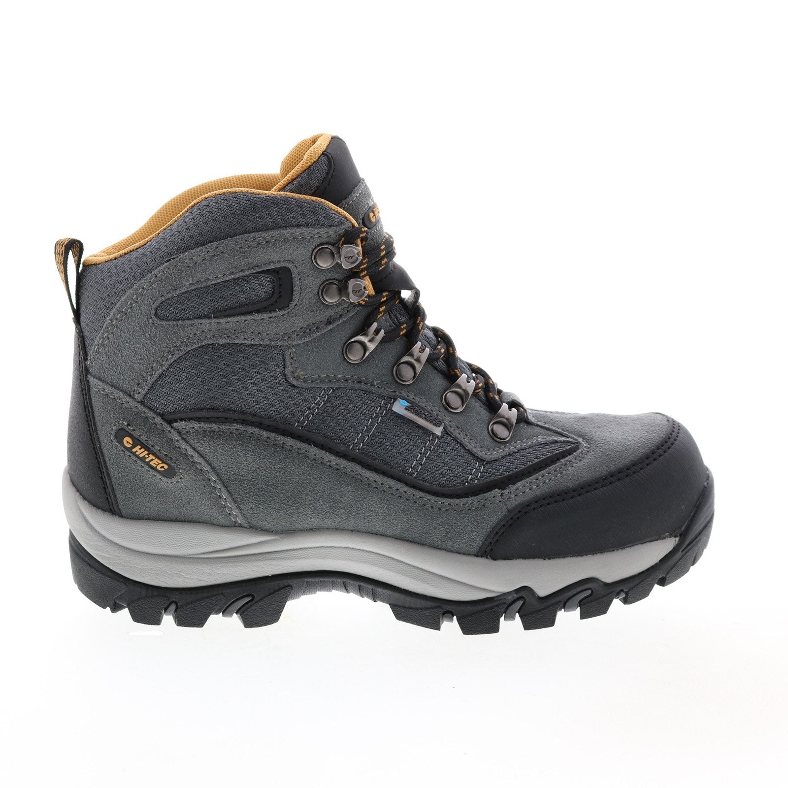 Hi-Tec Skamania H-23173 Womens Gray Leather Lace Up Ankle Hiking Boots For Discount