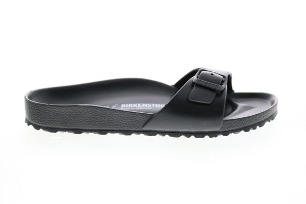 Birkenstock Madrid EVA 128163 Mens Black Narrow Slides Sandals Shoes For Cheap