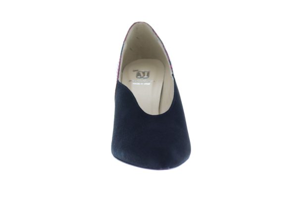 Bruno Magli Ale Womens Black Suede Slip On Pumps Heels Shoes Fashion - Image 3