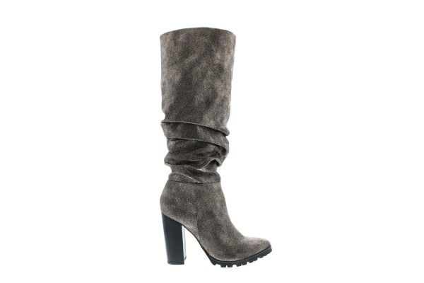Katy Perry The Oniel Womens Gray Synthetic Slip On Knee High Boots on Sale