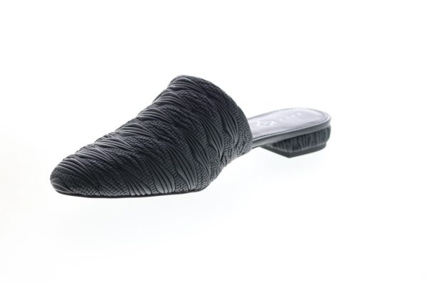 Katy Perry The Marcy Womens Black Synthetic Slip On Mule Flats Shoes Sale - Image 4