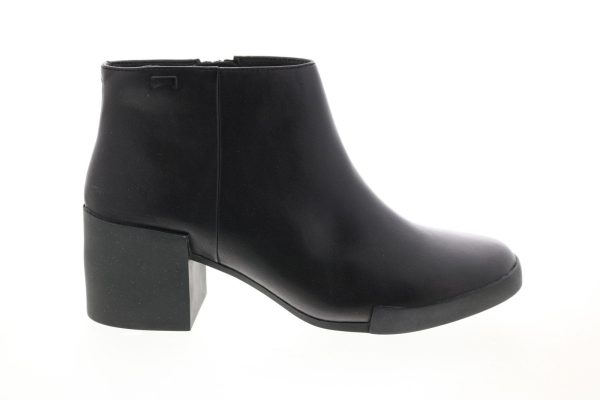 Camper Lotta K400145-006 Womens Black Leather Zipper Ankle & Booties Boots Online Sale