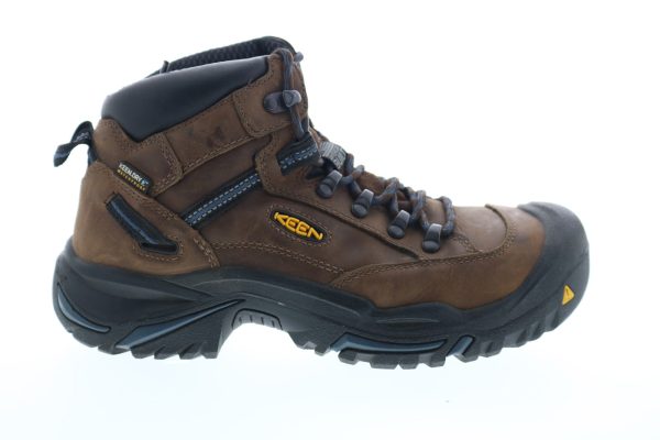 Keen Braddock Mid 1012771 Mens Brown Leather High Top Lace Up Work Boots For Cheap