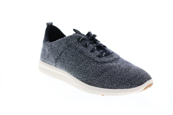 Toms Cabrillo 10012420 Womens Black Canvas Lace Up Lifestyle Sneakers Shoes on Sale - Image 2