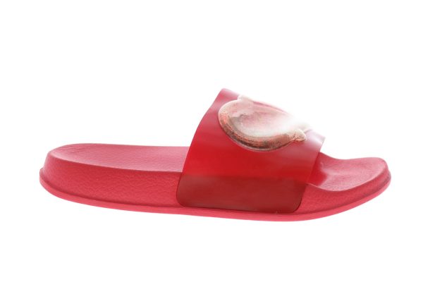 Katy Perry The We All Scream 34PK0015-RED Girls Red Slides Sandals Shoes Online