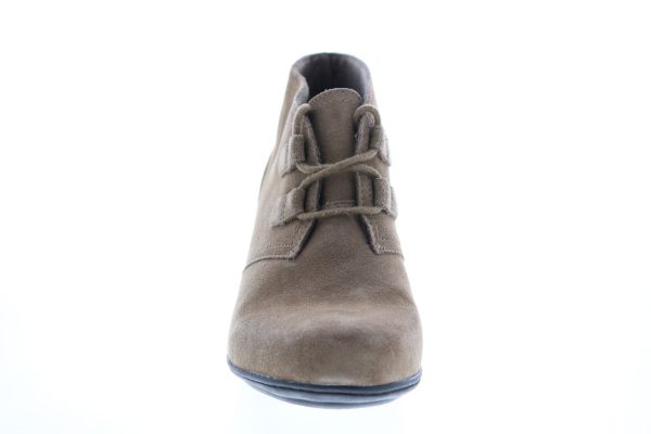 Clarks Valarie 2 Code 26147320 Womens Green Suede Ankle & Booties Boots For Discount - Image 3