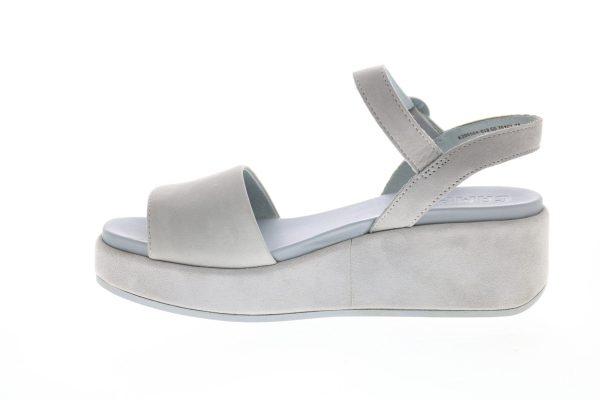 Camper Misia K200564-018 Womens Gray Nubuck Strap Slingback Sandals Shoes Online now - Image 5