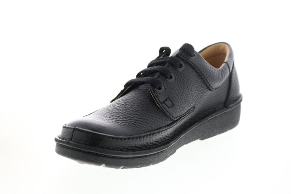 Clarks Nature Ii 26142039 Mens Black Leather Oxfords Plain Toe Shoes For Sale - Image 4