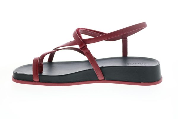 Camper Atonik K200789-003 Womens Red Leather Slingback Sandals Shoes Online Sale - Image 5