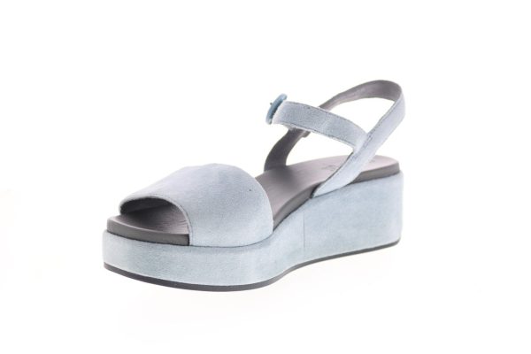 Camper Misia K200564-007 Womens Blue Suede Strap Slingback Sandals Shoes Supply - Image 4