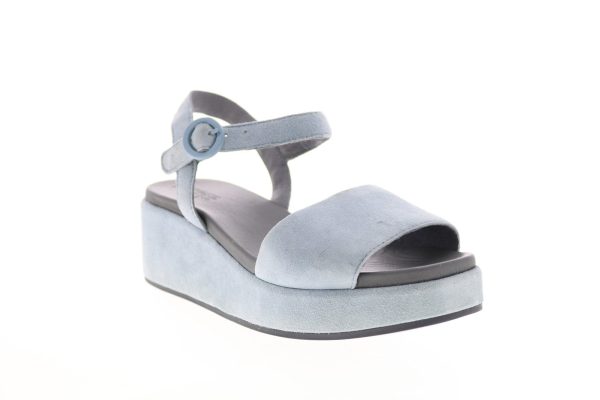 Camper Misia K200564-007 Womens Blue Suede Strap Slingback Sandals Shoes Supply - Image 2
