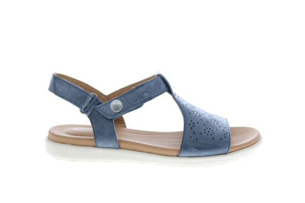 Clarks Un Reisel Mae 26133563 Womens Blue Wide Nubuck Slingback Sandals Shoes on Sale
