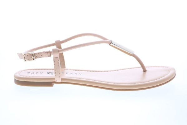 Katy Perry The Jule Womens Brown Synthetic Strap Slingback Sandals Shoes Cheap