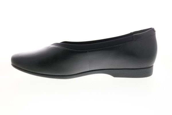Clarks Un Darcey Ease 26144984 Womens Black Leather Loafer Flats Shoes For Discount - Image 5