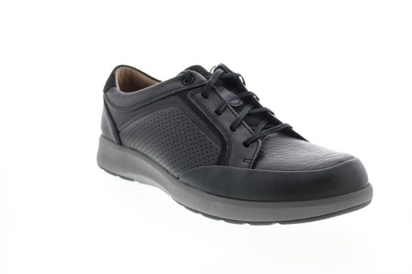 Clarks Un Trail Form 26146641 Mens Black Leather Lifestyle Sneakers Shoes Online Hot Sale - Image 2