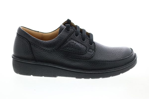 Clarks Nature Ii 26142039 Mens Black Leather Oxfords Plain Toe Shoes For Sale