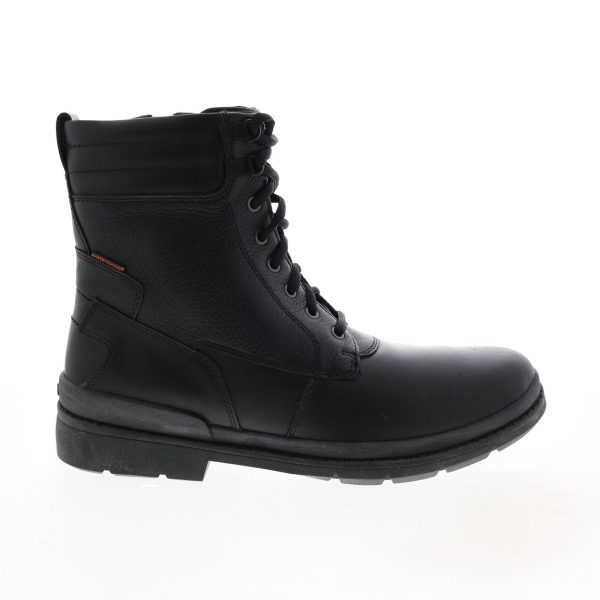 Clarks Kimball Rise 26120951 Mens Black Leather Lace Up Casual Dress Boots Hot on Sale