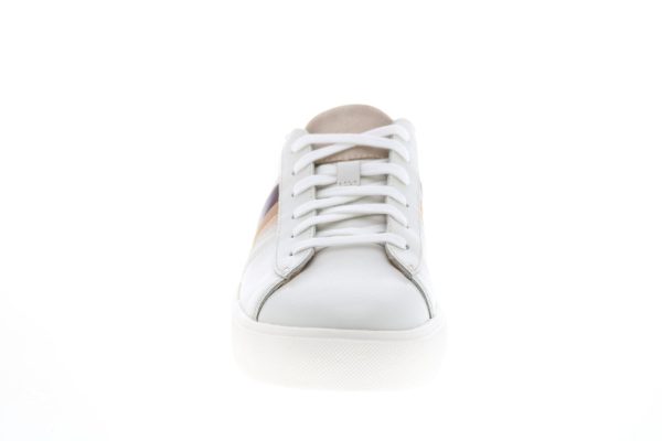 Clarks Un Maui Band 26150528 Womens White Leather Lifestyle Sneakers Shoes For Cheap - Image 3