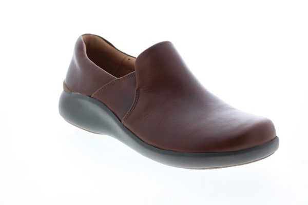 Clarks Un Loop 2 Step 26144579 Womens Brown Leather Loafer Flats Shoes Online now - Image 2