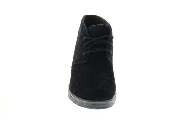Clarks Hazen Charm 26137257 Womens Black Suede Lace Up Ankle & Booties Boots Discount - Image 3