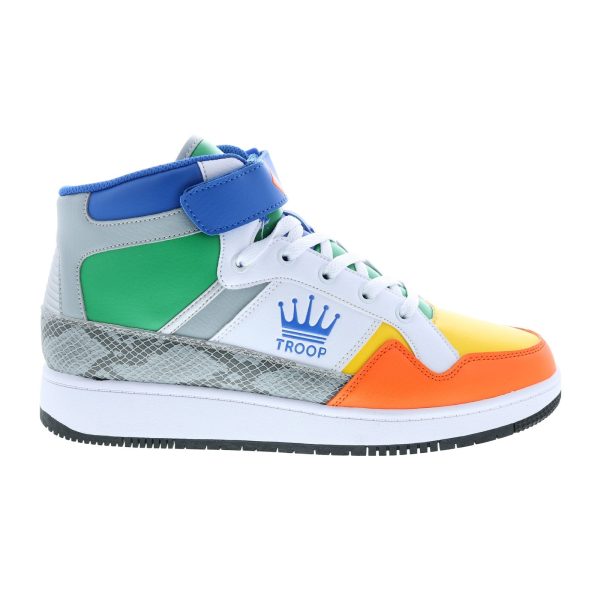 World Of Troop Destroyer 20 Mid Mens White Yellow Lifestyle Sneakers Shoes For Sale